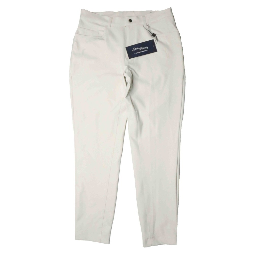 State & Liberty Athletic Fit Light Tan Khaki Stretch Tech Pant Mens Size 33 x 30